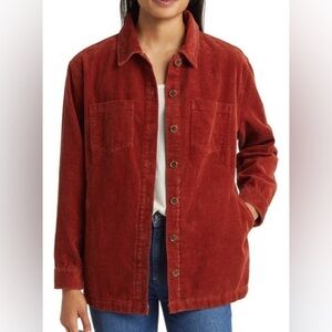 Marine Layer Jemma Wide Wale Corduroy Jacket Shacket Hemp & Organic Cotton XS